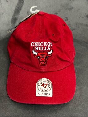 '47 Brand Red and Black Logo Cap